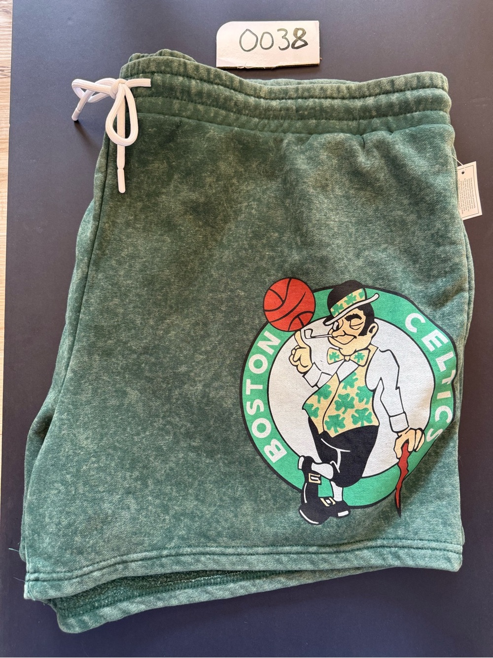 NBA Boston Celtics Green Fleece Shorts with Logo